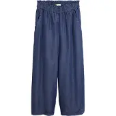 Bonprix Palazzohose , Damen, Gr. 54, N-Gr, blau (blau denim), Obermaterial: 100% Lyocell (TENCELTM), loose fit, Hosen Palazzohose, in Jeansoptik, aus Lyocell, mit Komfortbund, Loose Fit