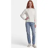 Salzhaut Langarmshirt "Longsleeve AVER", Damen, Gr. XS, weiß (sanftes weiß), Obermaterial: 95% Baumwolle CO. 5% Elasthan EL., Shirts Langarmshirt
