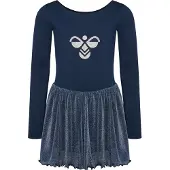 Hummel Kleid mit langen Ärmeln, Mädchen Glitter