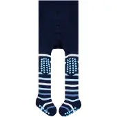 Falke Feinstrumpfhose "Multi Stripe", Babys, Gr. 62-68, blau (marine (6120)), Obermaterial: 84% Baumwolle CO. 16% Polyamid PA., Strumpfhosen Feinstrumpfhose