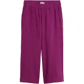 Bonprix Marlene-Hose aus reiner Baumwolle, weites Musselin-Material, Loose Fit Passform