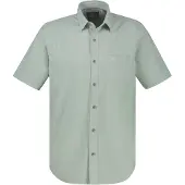 Lerros Kurzarmhemd "Lässiges Kurzarmhemd aus Baumwolle mit Streifenstruktur", Herren, Gr. 3XL, Normalgrößen, grün (bay grün), 100% Baumwolle, Hemden Kurzarmhemd