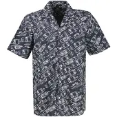 Lerros Kurzarmhemd "Kurzarmhemd mit maritimem Allover-Print aus Baumwolle", Herren, Gr. L, Normalgrößen, classic navy, 100% Baumwolle, Hemden Kurzarmhemd