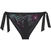 Triumph Bikini-Hose "Summer Tropics Tai", Damen, Gr. 44, N-Gr, schwarz (schwarz combination), Microfaser, Obermaterial: 55% Polyamid, 45% Elasthan, Badehosen Bikini-Hose, weich und formend