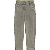 Bonprix Boyfriend-Jeans weites Bein, Loose Fit, mit bequemem Gummi am hinteren Bund