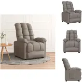 vidaXL Relaxsessel Taupe Stoff - Sessel