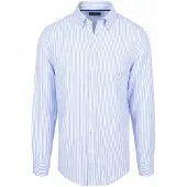 Steppin' Out Hemd Linen Cotton Streifen Blau