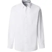Pepe Jeans für Herren. PM3091283 Weißes Robert-Hemd (M), Lässig, Baumwolle, Langarm