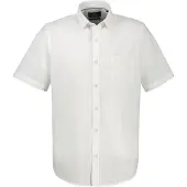 Lerros Lässiges Kurzarmhemd mit Streifenstruktur, große Größen - White - 4XL