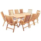 Mountfield Verstellbarer Gartenstuhl Kingston 109x52x62 cm, Teak