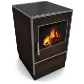 Glutos Küchenofen | HHS 03 G | 6,5 kW | Braun | Scharnier rechts