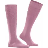 Falke Airport Herren Kniestrümpfe, 45-46, Rosa, Uni, Schurwolle