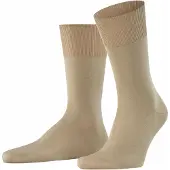 Falke Firenze Herren Socken, 45-46, Beige, Uni, Baumwolle