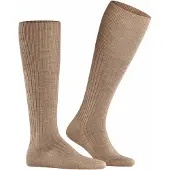 Falke Bristol Pure Herren Kniestrümpfe, 41-42, Braun, Uni, Schurwolle