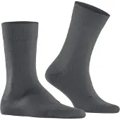 Falke Stabilizing Wool Everyday Herren Socken, 43-44, Grau, Uni, Schurwolle