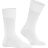 Falke Tiago Herren Socken, 39-40, Weiß, Uni, Baumwolle