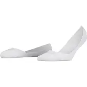Falke Step Medium Cut Box Damen Füßlinge, 35-36, Weiß, Uni, Baumwolle