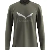 Salewa - Solidlogo Dry L/S Tee - Longsleeve Gr M oliv