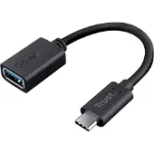 Trust 20967, 0,09 m, USB C, USB A, Schwarz