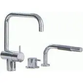 Vola Einhebelmischer KV1-500T1, mit versenkbarer Handbrause, chrom, KV1-500T1-16