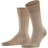 Falke Shadow Herren Socken, 43-44, Braun, Rippe, Baumwolle