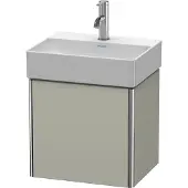 Duravit XSquare Waschtischunterbau wandhängend, eine Tür Anschlag links, 434x397x340mm, XS4060L6060, Farbe: Taupe Seidenmatt Lack