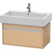Duravit Waschtischunterschrank Ketho 75x44cm, Ei natur, 1 Auszug, wandhängend