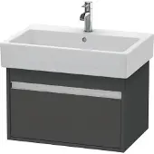 Duravit Waschtischunterschrank Ketho 65x44cm, graph ma, 1 Auszug, wandhängend