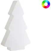 Beliani LED-Stehlampe für den Outdoor-Bereich weiß Kunststoff RGB-Beleuchtung IP54 Weihnachtsbaumform modernes Design dekoratives Gartenzubehör