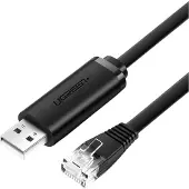 UGREEN Konsolenkabel USB-A - Ethernet RJ45, 1,5 m - Schwarz