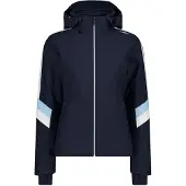 CMP Woman Jacket Zip Hood N950 Black Blue 38