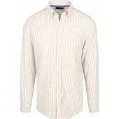 Steppin' Out Hemd Linen Cotton Streifen Sand