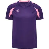 Hummel Hmlcore 2.0 Jersey S/S - acai/Baumwolle candy, Größe:XL