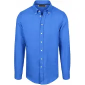 Steppin' Out Hemd Linen Cotton Cobalt - 3XL