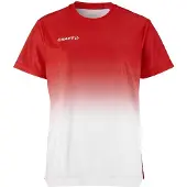 Craft Damen Trikot Evolve 2.0 Structured Graphic Jersey 1915639-430900 M - Bright Red/White - M