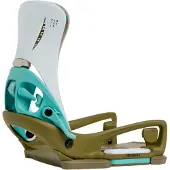 Burton - Snowboard-Bindungen - Step On Genesis EST White/Dried Moss - Größe 41,5-43,5 - Grün