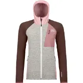 Ortovox - Women's Fleece Grid Plus Classic Knit Hoody - Fleecejacke Gr S grau
