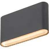 SLV 1007142 OVAL 14 WL, Wandaufbauleuchte 2700/3000K, 6W, schwarz IP65