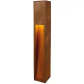 SLV 229411 RUSTY SLOT 80, Outdoor Standleuchte, TC-DSE, IP44, stahl gerostet, L/B/H 12/12/80 cm, max. 11 W