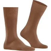 Falke Tiago Herren Socken, 45-46, Braun, Uni, Baumwolle