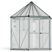 Palram - Canopia Hexa kleines Orangerie Gewächshaus aus Aluminium