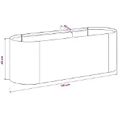 vidaXL Hochbeet im Garten Anthrazit 120 x 40 x 40 cm