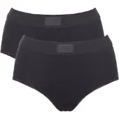 Sloggi Slip , Damen, Gr. 48, 2 Stk., schwarz, 95% Baumwolle, 5% Elasthan, Unterhosen Slip