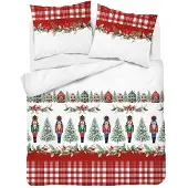 Detexpol Flanell-Bettwäsche Set 200x220cm Weihnachtlich Motiv