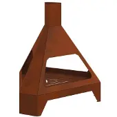 vidaXL Feuerstelle Rostoptik 50 x 43 x 52 cm Wetterfeststahl