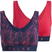 Falke 2-Pack Damen Bustier Daily Comfort, XXL, Mehrfarbig, Uni, Baumwolle