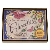 Meander Dekorative Dose Chocolates delicious vlinder Blau 14,8x11,2x4cm