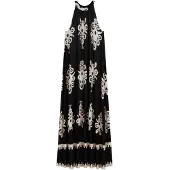 Bonprix Jerseykleid aus Viskose-Mix, ausgestellte Passform, maxilänge, ärmellos