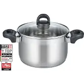 Elo Fleischtopf BASIC "Turmalin", edelstahlfarben, B:25cm H:16cm L:37cm Ø:24cm, Töpfe, Fleischtopf, Öl Dosierringe, Induktion