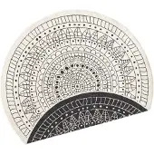 Hanse Home Teppich "Porto Wendeteppich" Gr. 10, schwarz, H:5mm Ø:200cm, Kunstfaser, Teppiche, Teppich, In-& Outdoor, Wetterfest, Balkon, Garten, Wohnzimmer, Wasserfest